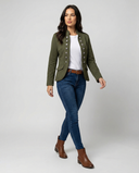 Chic Women's Blazer with Stand-Up Collar