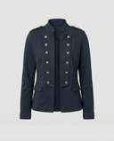 Chic Women's Blazer with Stand-Up Collar
