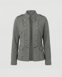 Chic Women's Blazer with Stand-Up Collar