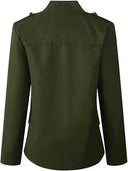 Chic Women's Blazer with Stand-Up Collar