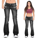 Vintage Women's Low Rise Flared Bell Bottom Jeans