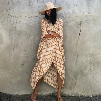 Chic Women's Kimono Dress Beach Cover-Up