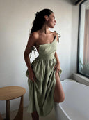 Chic Cotton Maxi Dress for Summer Style