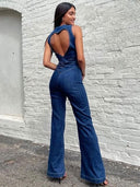 Chic Heart Cutout Bodycon Jumpsuit Design