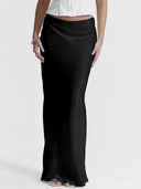 Chic Satin Maxi Skirt for Effortless Style
