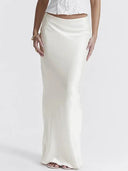 Chic Satin Maxi Skirt for Effortless Style