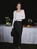 Satin Maxi Skirt for Effortless Style