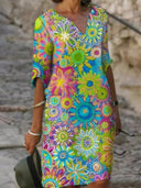 Vibrant Floral Dress - Stylish Design & Fit