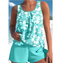 Women's Vibrant Floral Two-Piece Swimsuit Set