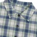 Chic Checked Shirt Dress with Belt and Button Accents