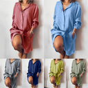 Chic Long-Sleeved Cotton Dress for Every Occasion