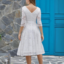 Chic 3/4 Sleeve Formal Dress