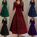 Wide Hem Pleated Maxi Dress