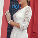 Chic 3/4 Sleeve Formal Dress