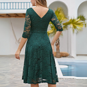 Chic 3/4 Sleeve Formal Dress