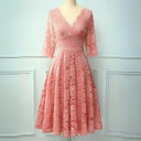 Chic 3/4 Sleeve Formal Dress