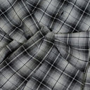Chic Checked Shirt Dress with Belt and Button Accents