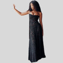 Chic Lace Maxi Dress with Square Neck