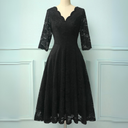Chic 3/4 Sleeve Formal Dress