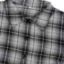 Chic Checked Shirt Dress with Belt and Button Accents