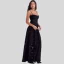 Chic Lace Maxi Dress with Square Neck