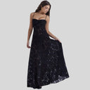 Chic Lace Maxi Dress with Square Neck