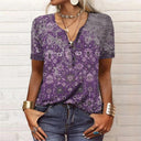 Chic Printed Summer Blouse for Effortless Style