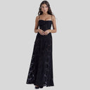 Chic Lace Maxi Dress with Square Neck