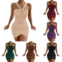 Chic Halter Asymmetrical Bodycon Dress