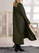 Chic Midi Dress with Stylish Side Slit