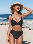 High Waist Women's Bikini Set for Summer Fun