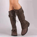 Kennedy - Vintage Lace-Up Ankle Boots for Stylish Occasions