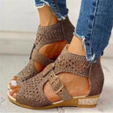Orthopedic Sandals with Low Heel Design