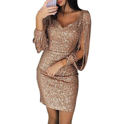 Sequin Embellished Evening Dress - Sloane
