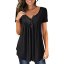 Stylish Blouse with Chic Button Accents