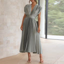 V-Neck Dress in Chic Style