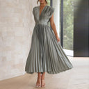 V-Neck Dress in Chic Style