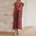 V-Neck Dress in Chic Style