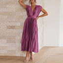 V-Neck Dress in Chic Style