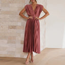 V-Neck Dress in Chic Style