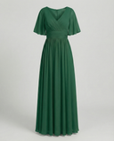 Chic V-Neck Chiffon Dress for Women