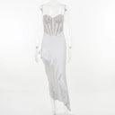 High-Low Ruffle Lace Dress for Stylish Occasions