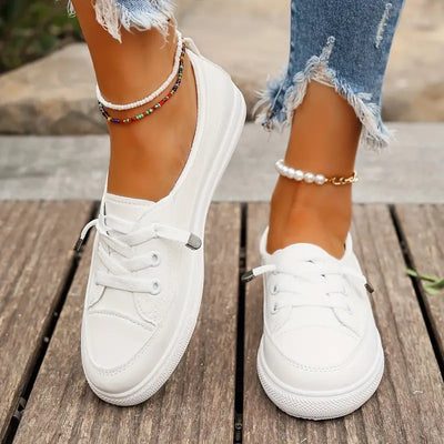 Chic Women's White Classic Sneakers