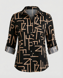 Chic Lapel Collar Blouse for Effortless Style