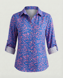 Chic Lapel Collar Blouse for Effortless Style
