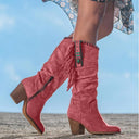 Janice - Stylish Western Knee-High Boots for Every Occasion