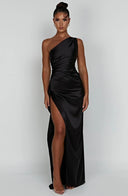 Chic Asymmetric Maxi Dress for Evening Wear