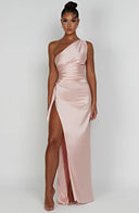 Chic Asymmetric Maxi Dress for Evening Wear