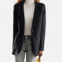 Chic Women’s Blazer Coat - Stylish Buttoned Design for Any Occasion
