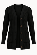 Cozy Cable Knit Cardigan for Fall/Winter Wear